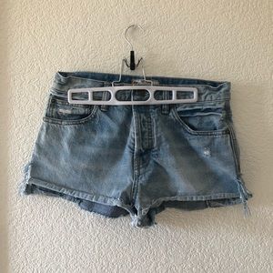 Size 27 free people jean high waisted shorts